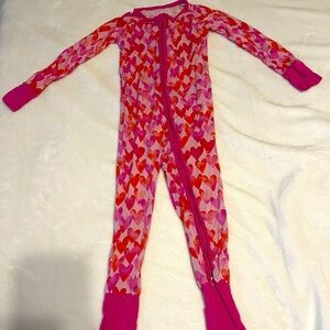 Pink watercolor hearts 18-24 zippy